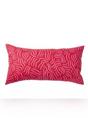 Pink Red Lumbar Pillow